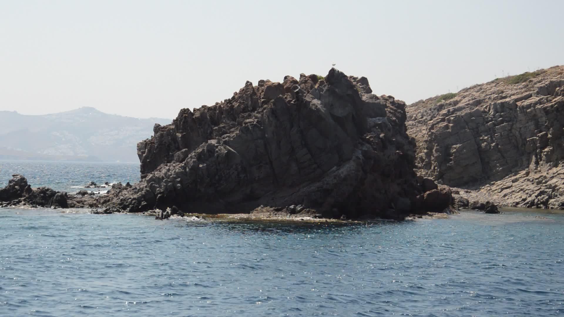爱琴海以火鸡山区和海岸全景为主视频的预览图