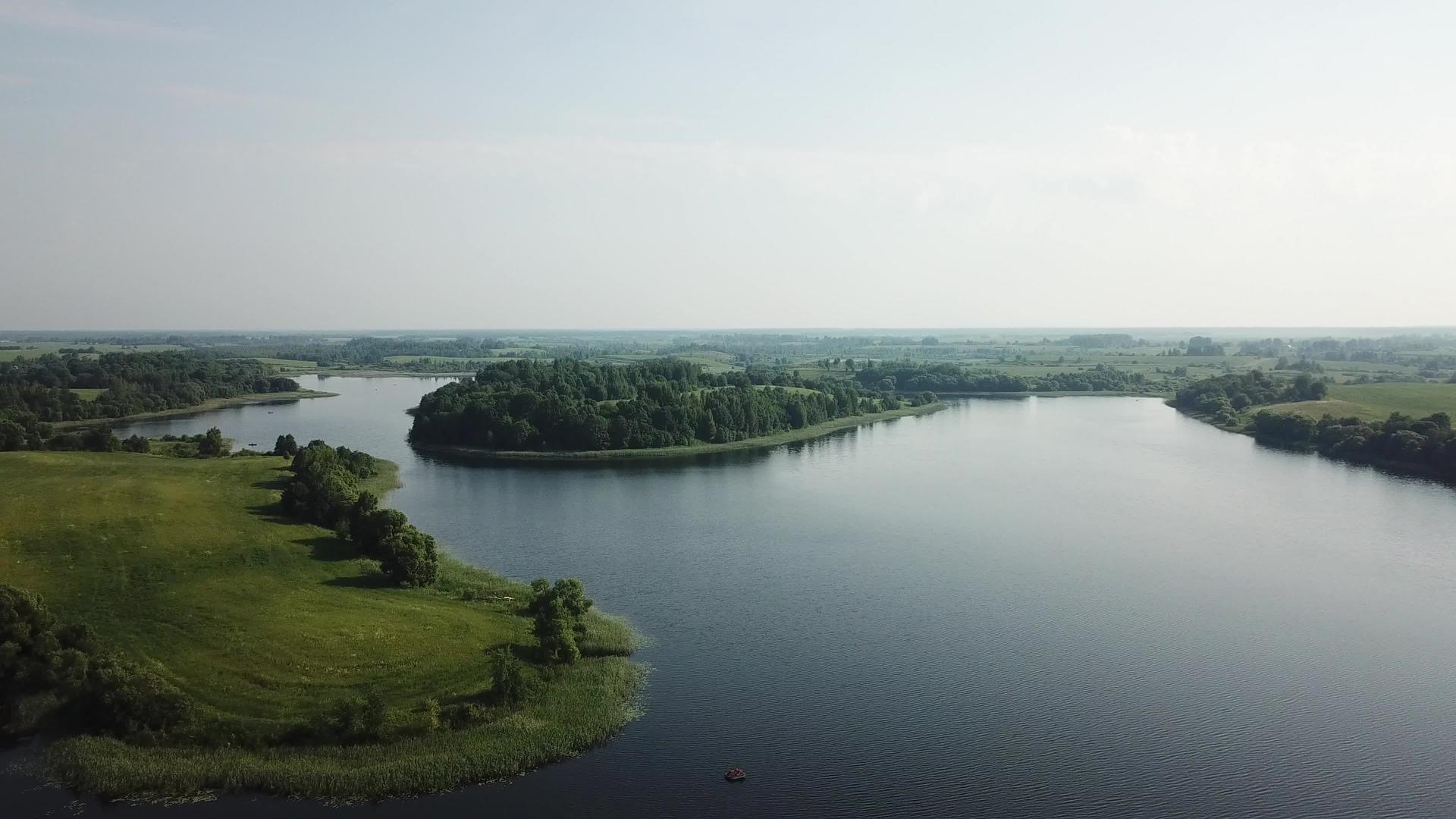 美丽的奥斯芬斯科湖风景视频的预览图