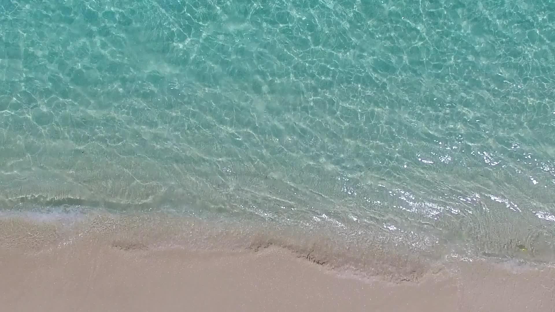 沙洲附近清澈的海洋和白沙的背景享受奢华的海岸海滩度假视频的预览图