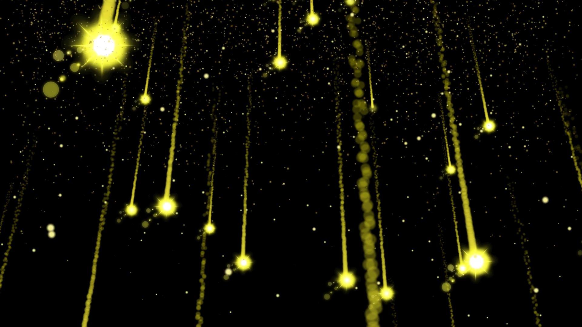 金色大气唯美粒子光线透明背景视频元素视频的预览图
