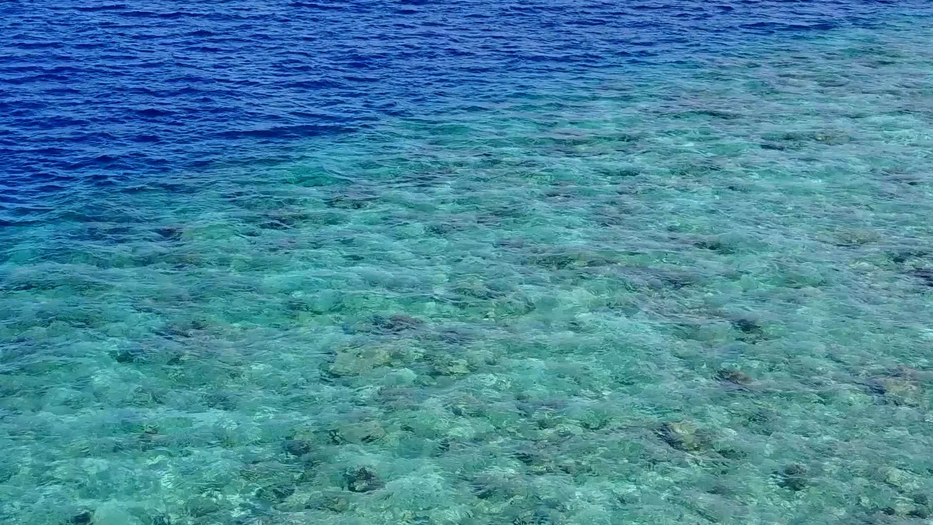 清海棕榈有白沙背景清海平息海滩航行休闲旅游视频的预览图