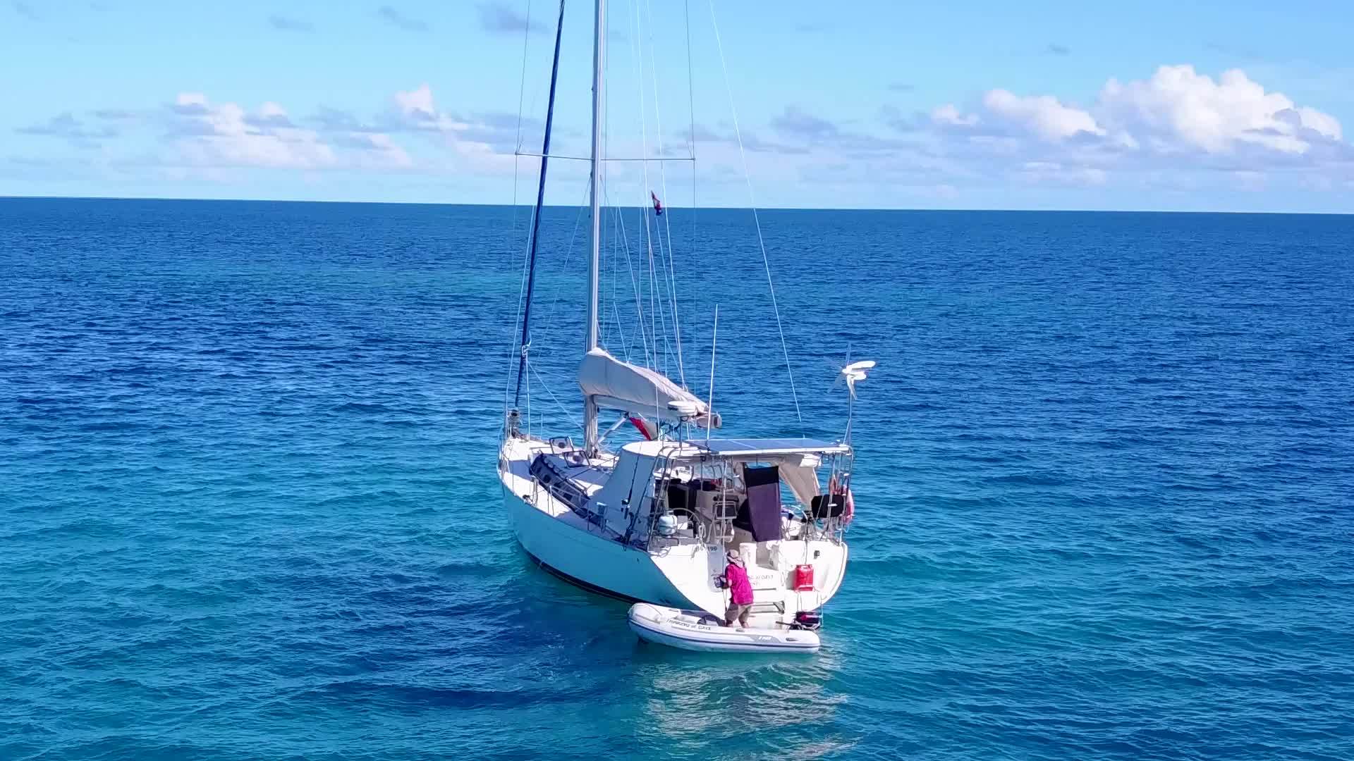 日出后海洋岛屿海滩将进行透明的白色沙滩背景水旅行视频的预览图