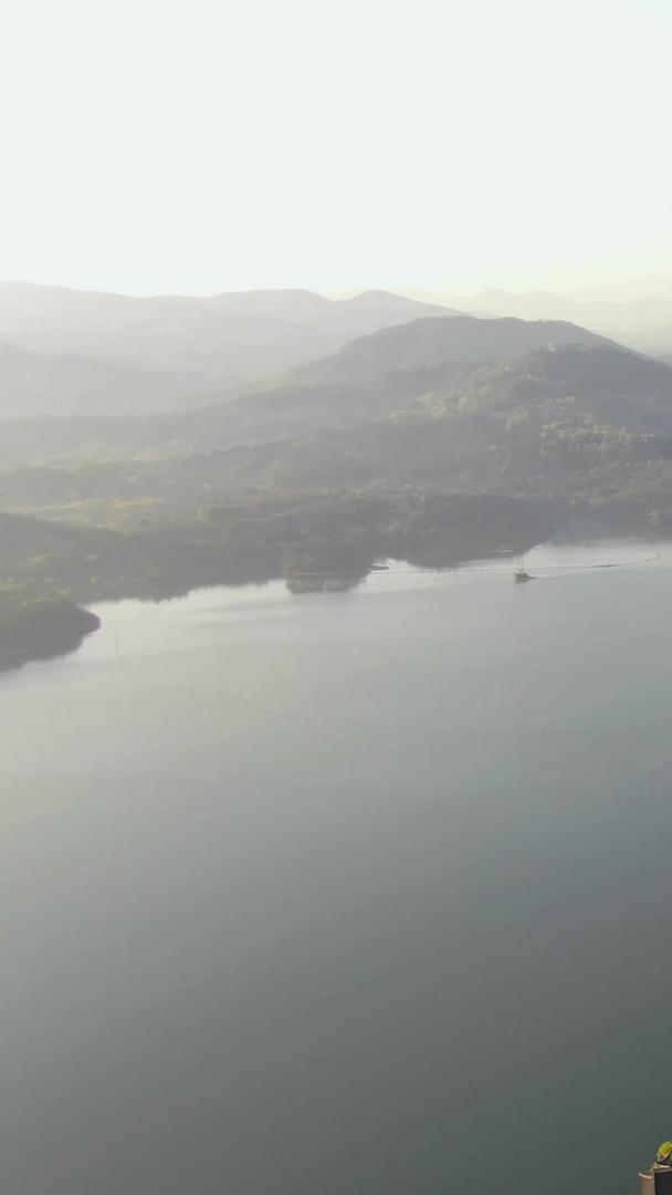 天目湖景区航拍5A视频湖里山岛视频的预览图