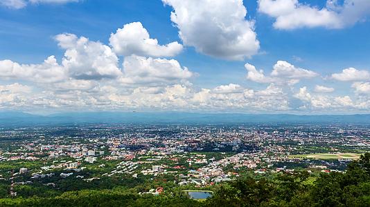 切angmai城市景观高地标泰河地区时间失败视频的预览图