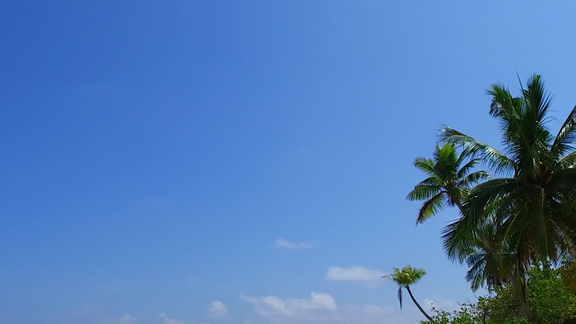 使用蓝水和白色沙子背景的蓝水在沙巴附近旅行视频的预览图