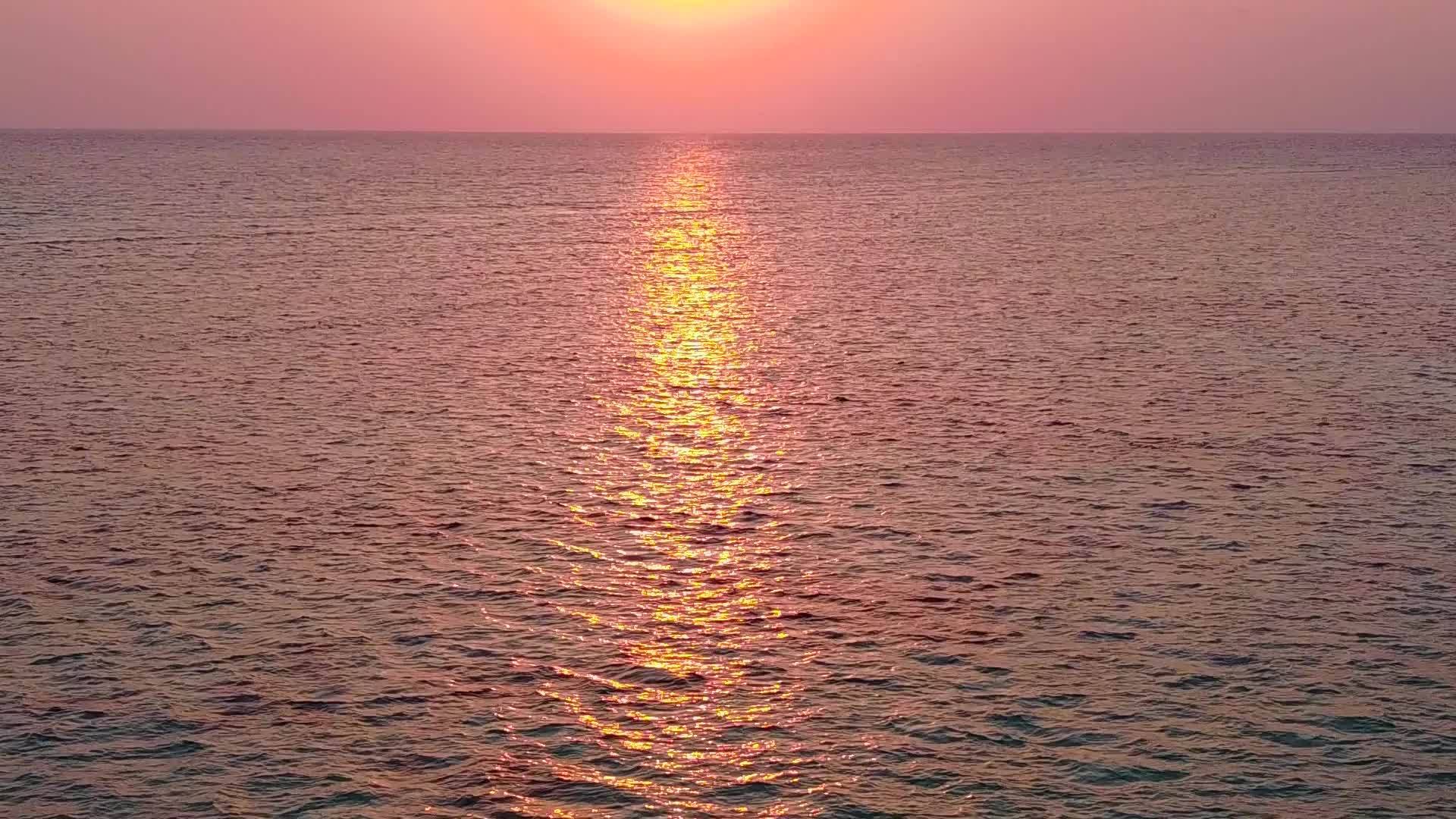 蓝色海洋和棕榈树附近的白色海滩背景的豪华度假胜地视频的预览图