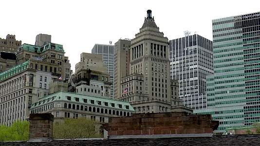 从下曼哈顿大楼的角度看纽约视频的预览图