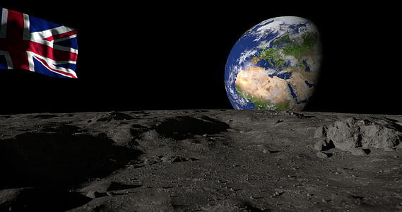 月球表面有防水旗地面有阿尔法蒙面罩视频的预览图