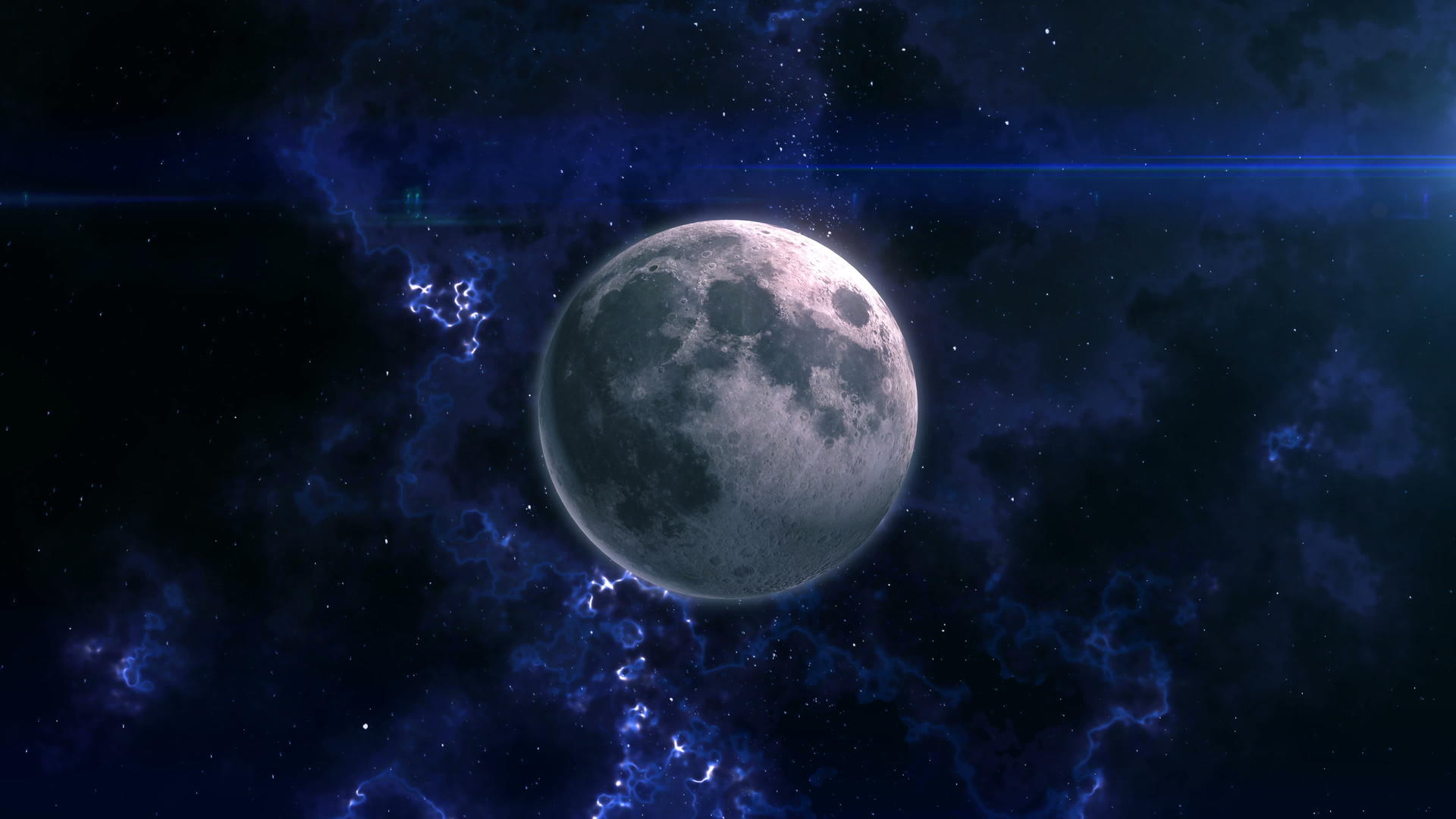 月亮在太空中显露视频的预览图