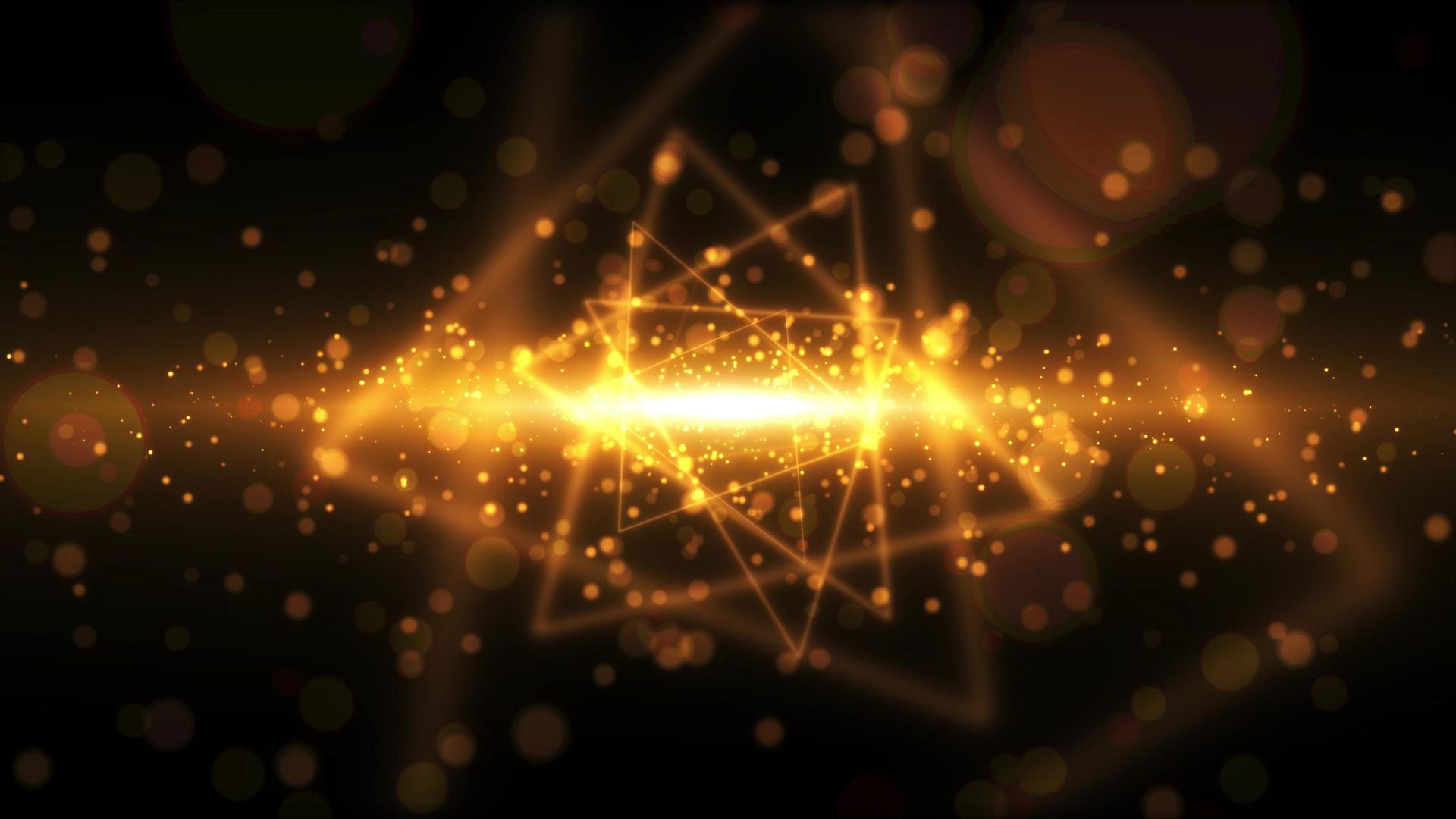 4K唯美动态金色粒子光效背景视频视频的预览图