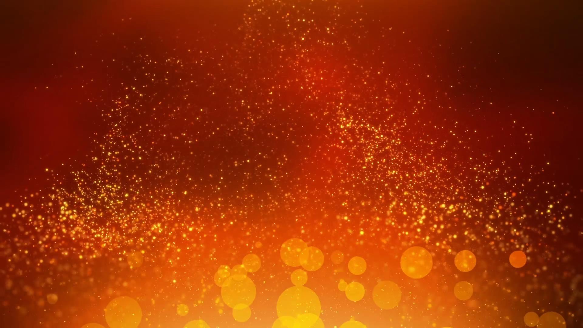 大气金色粒子飘动舞台背景视频的预览图