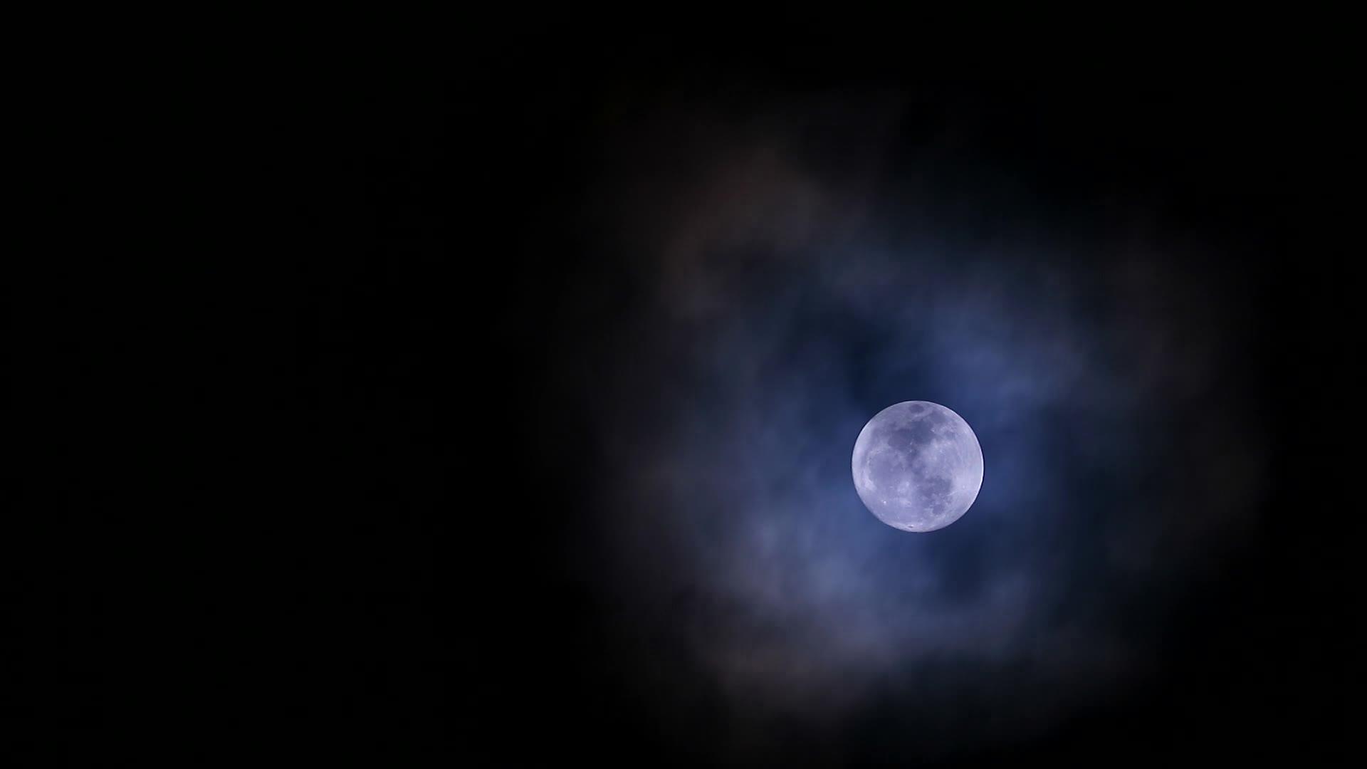 满月狼夜空时空视频的预览图