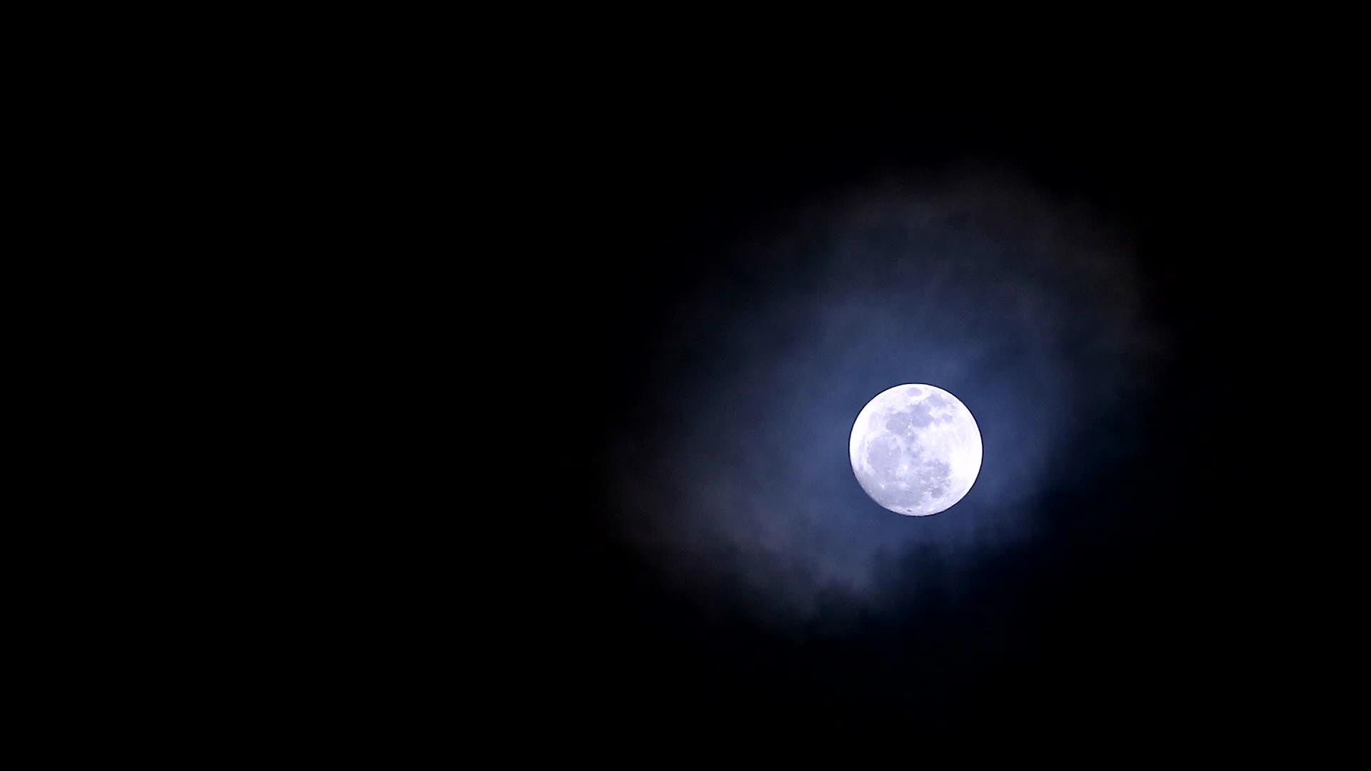 月亮在夜空中飞舞视频的预览图