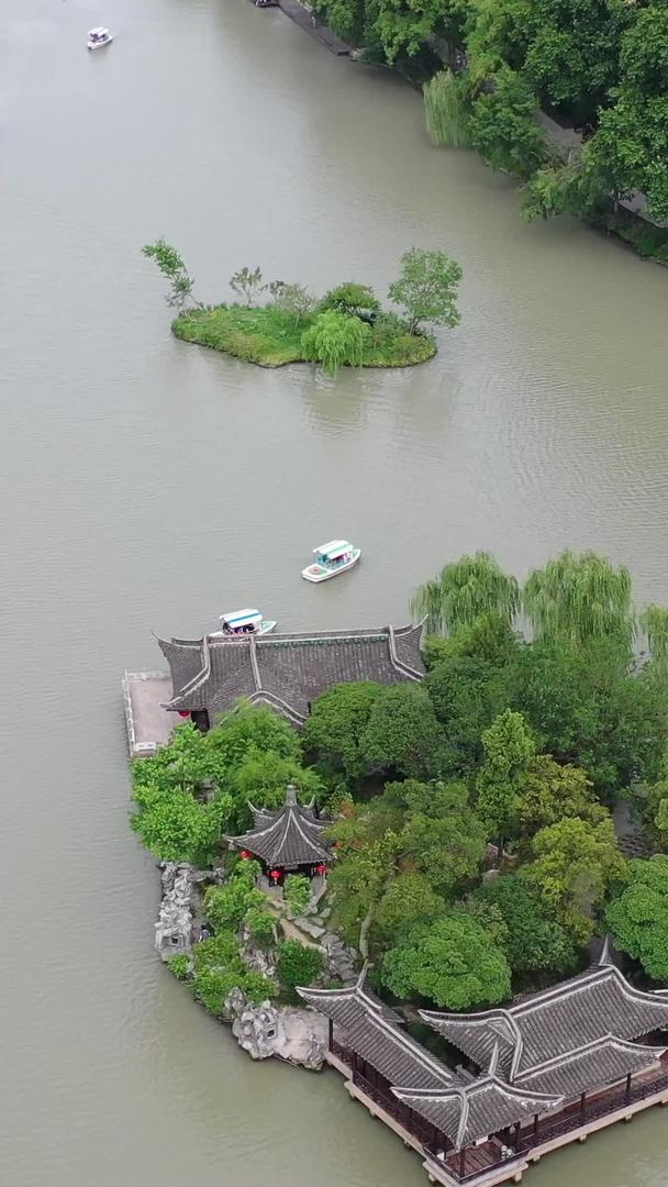 江苏省扬州瘦西湖航拍视频视频的预览图