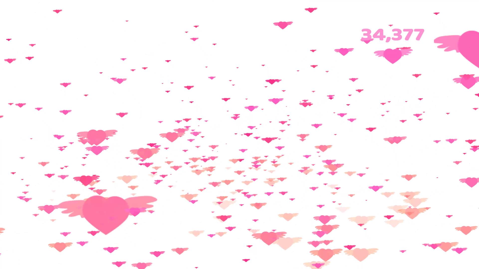 粉红色的音调红色的心情人节的文字视频的预览图