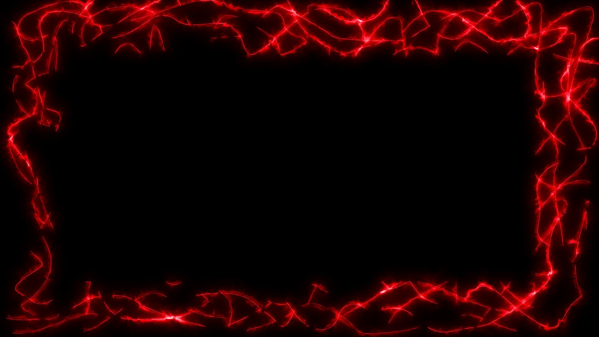 黑色背景上的红色框架具有光线和外观效果视频的预览图
