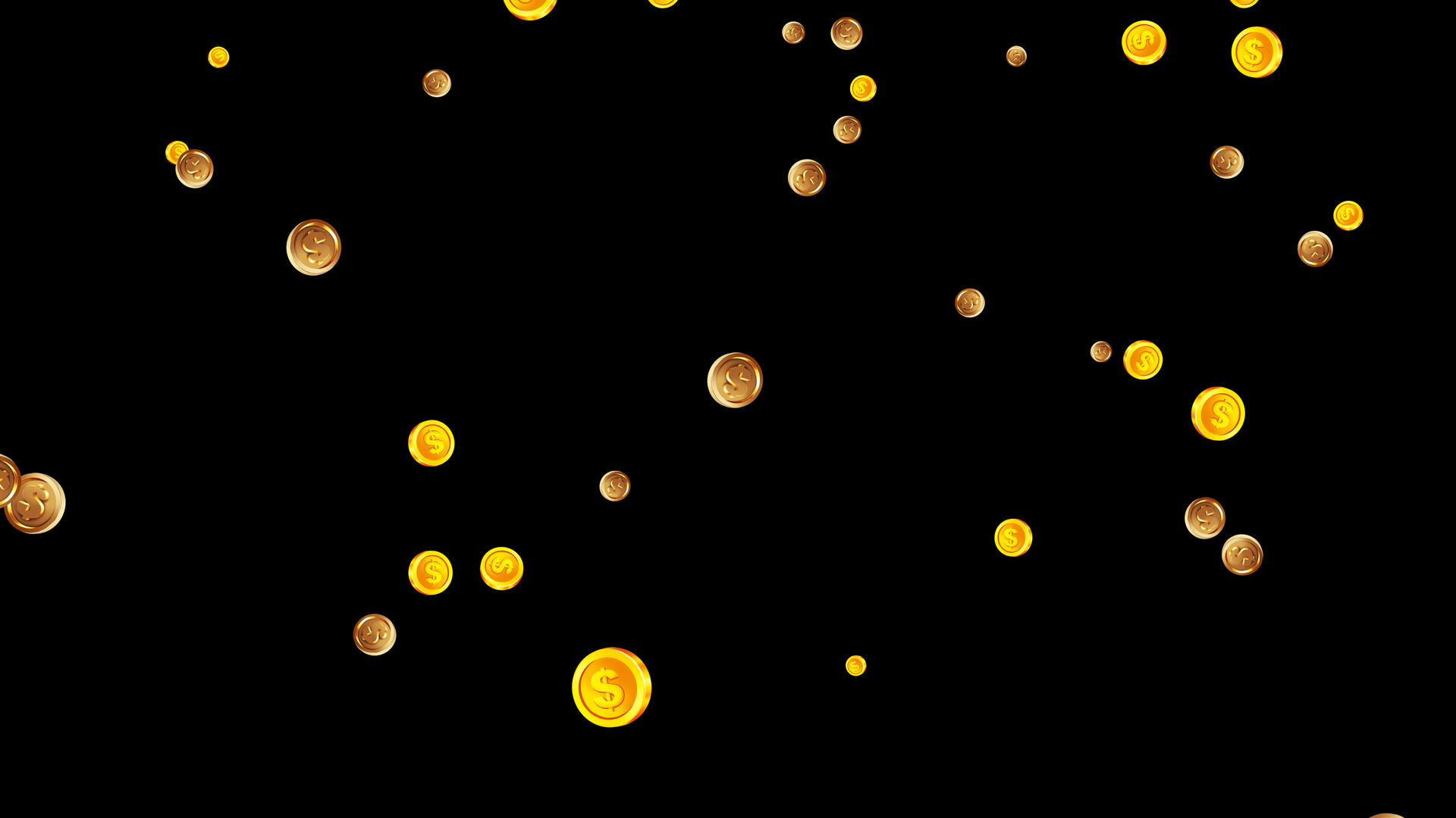 4K电商红包金币漂浮元素视频的预览图