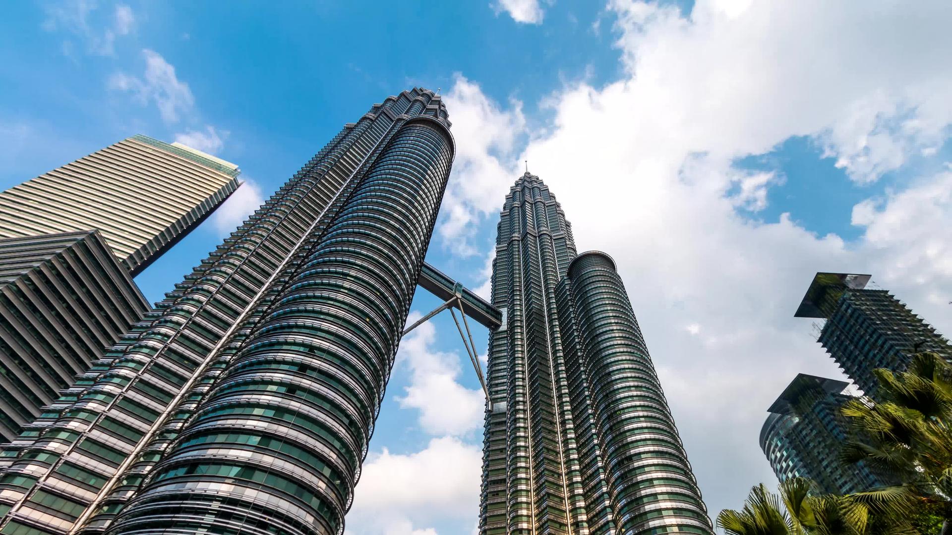 Malaysia城市风景4k时间间隔向下视频的预览图