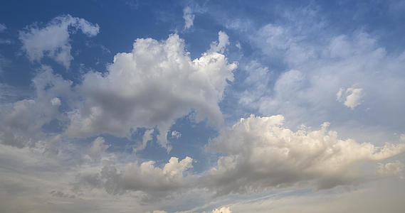 4K暴雨前的蓝天白云变化视频的预览图