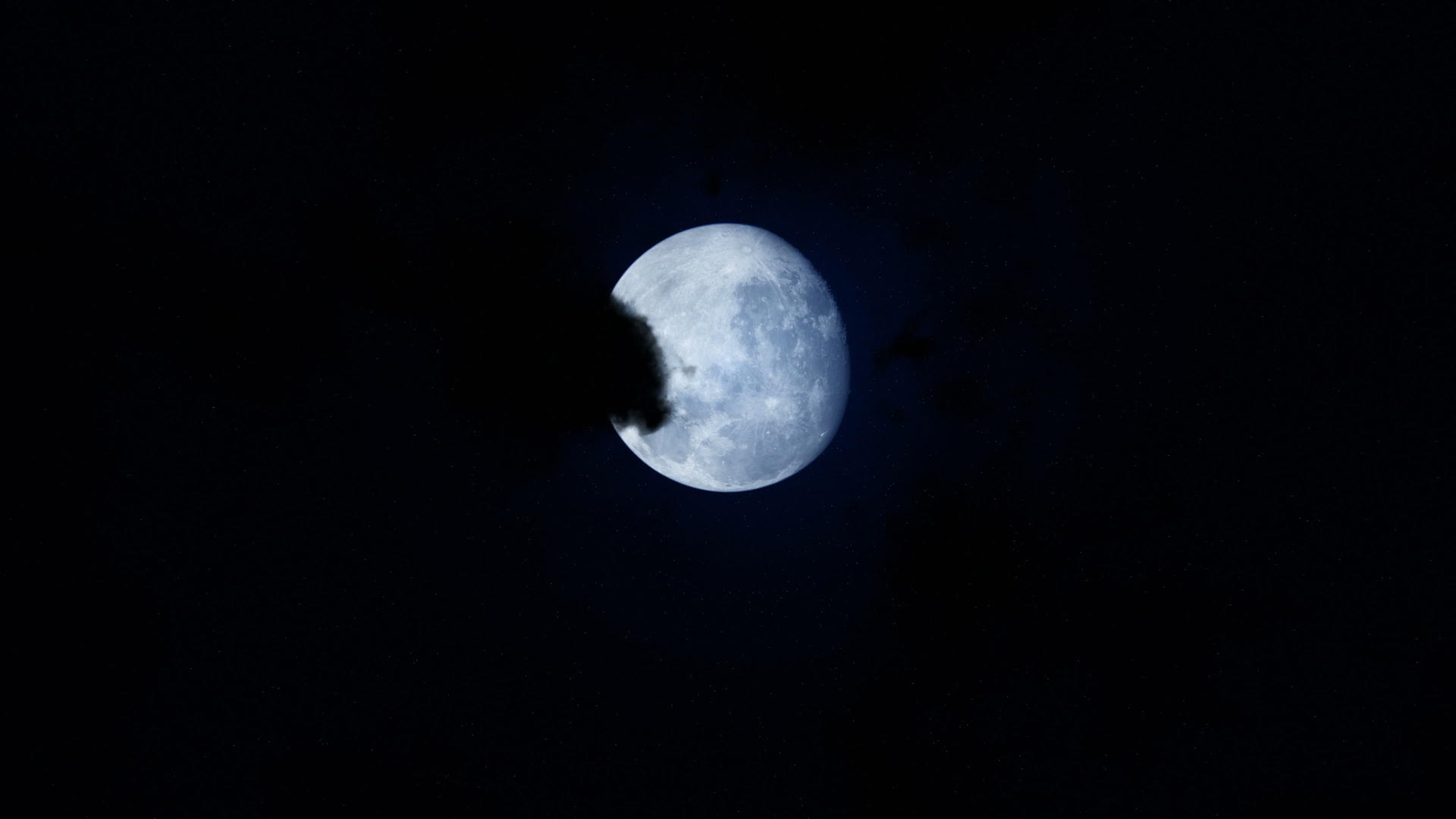 满月面对星空的四千分之四视频的预览图