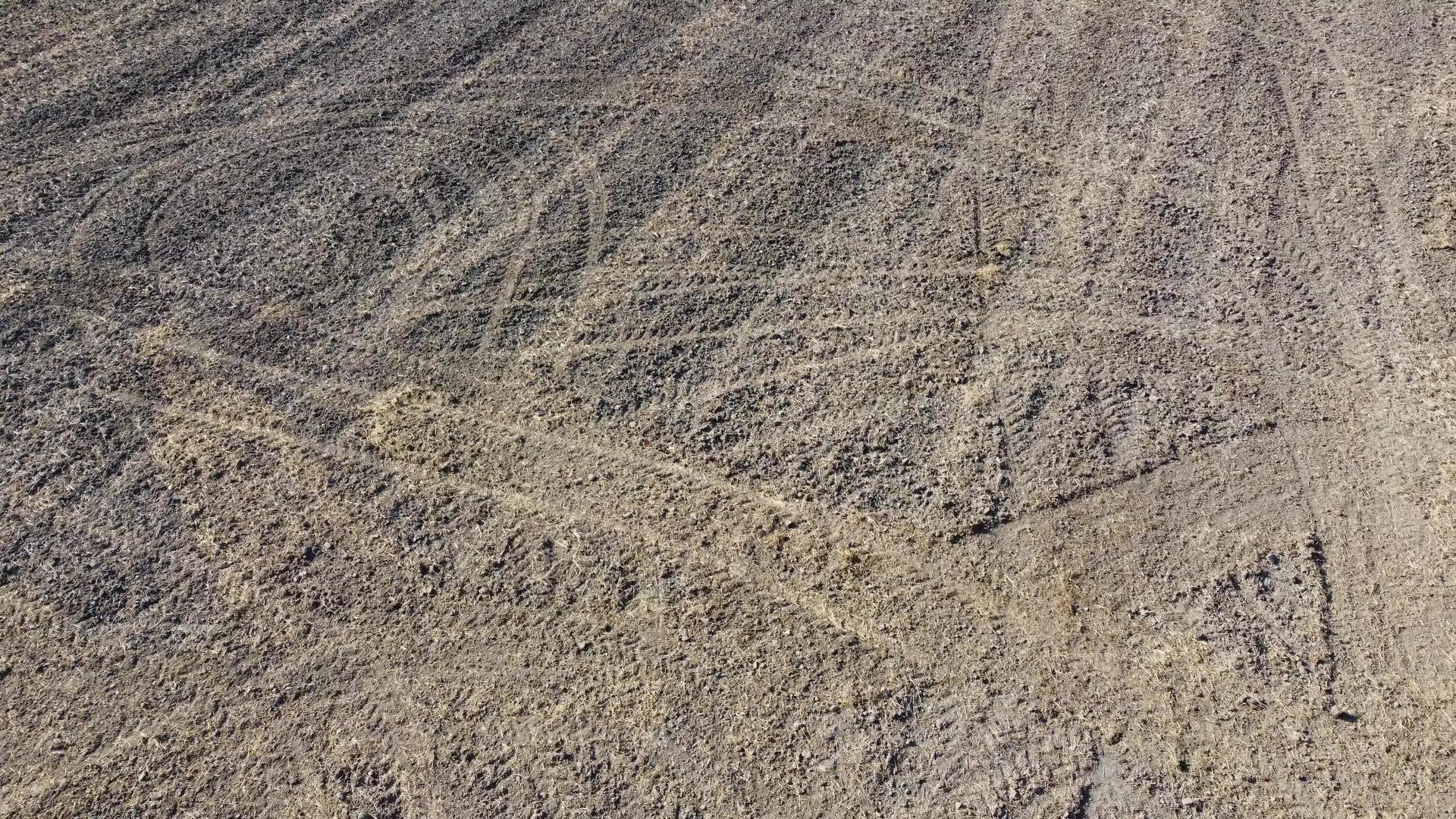 干棕色土壤耕地视频的预览图