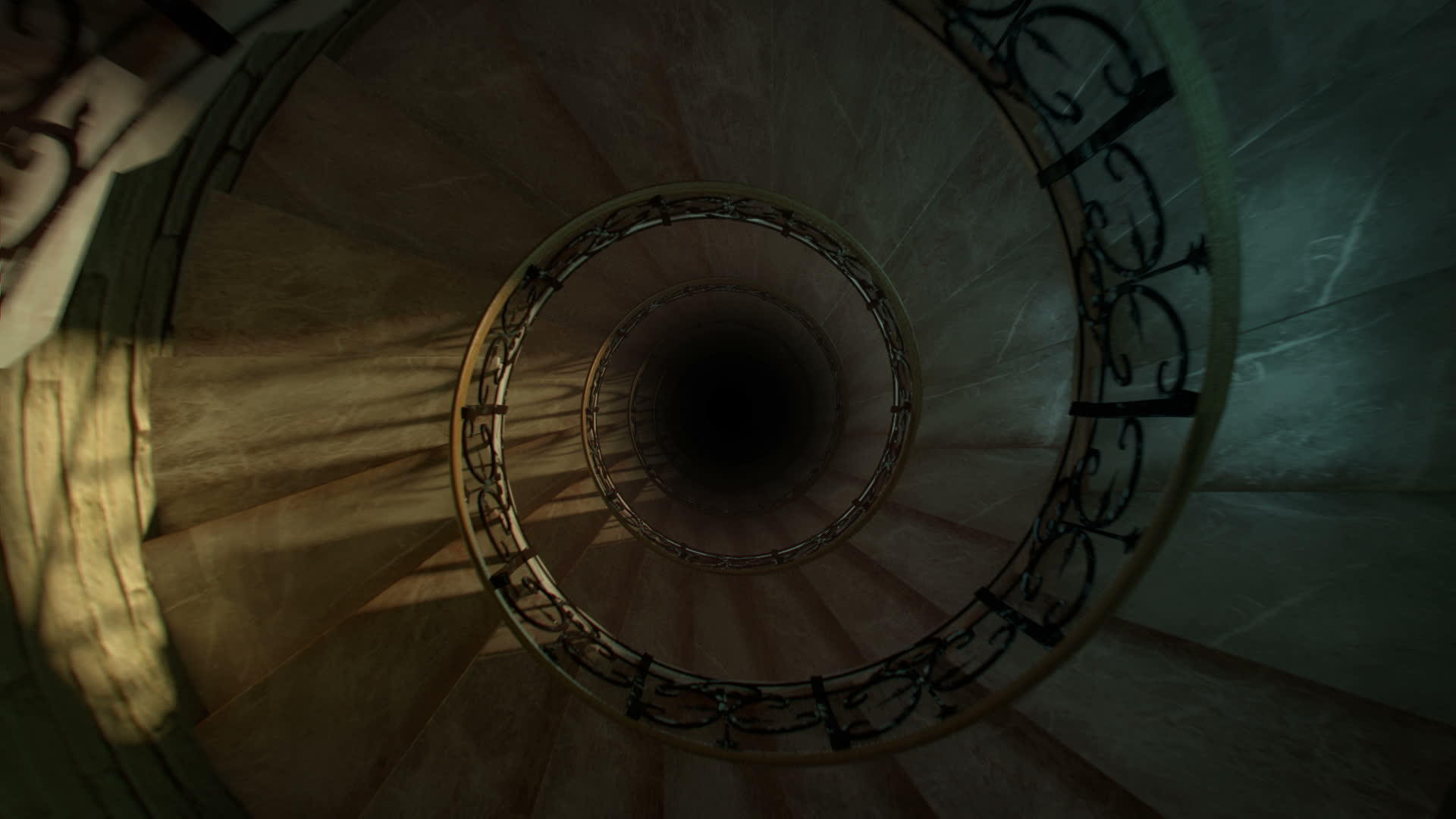 圆形螺旋阶梯环视频的预览图