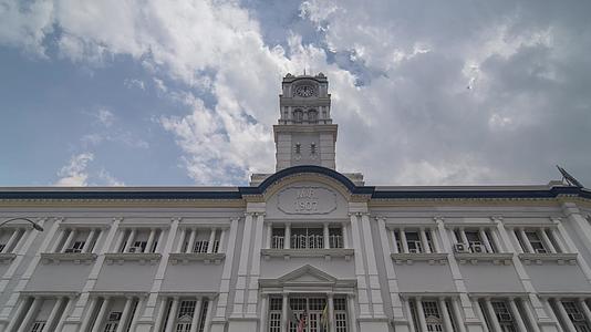 海关大楼的前视线是Malayan铁路大楼视频的预览图