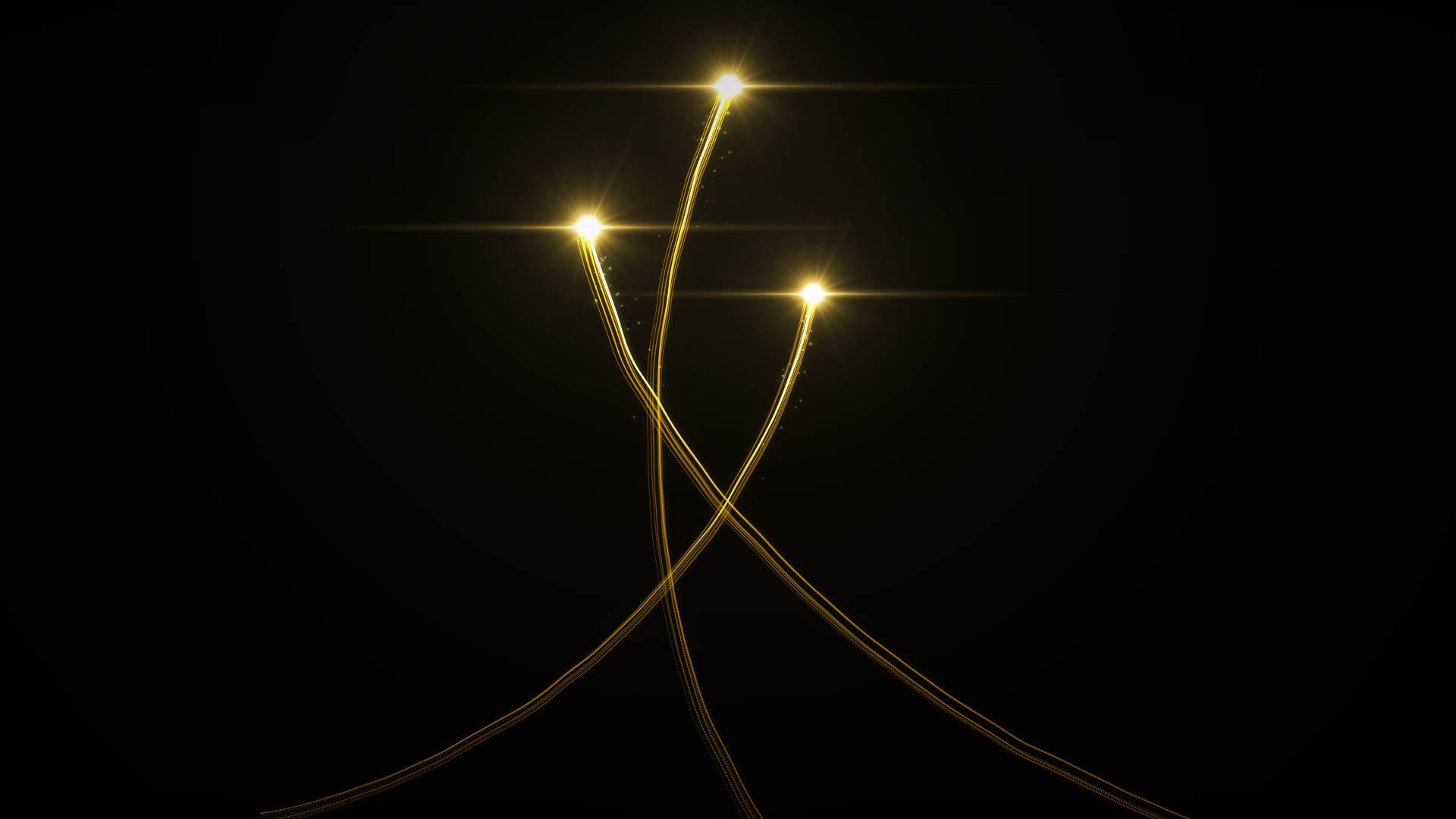 金色光束粒子转场视频的预览图