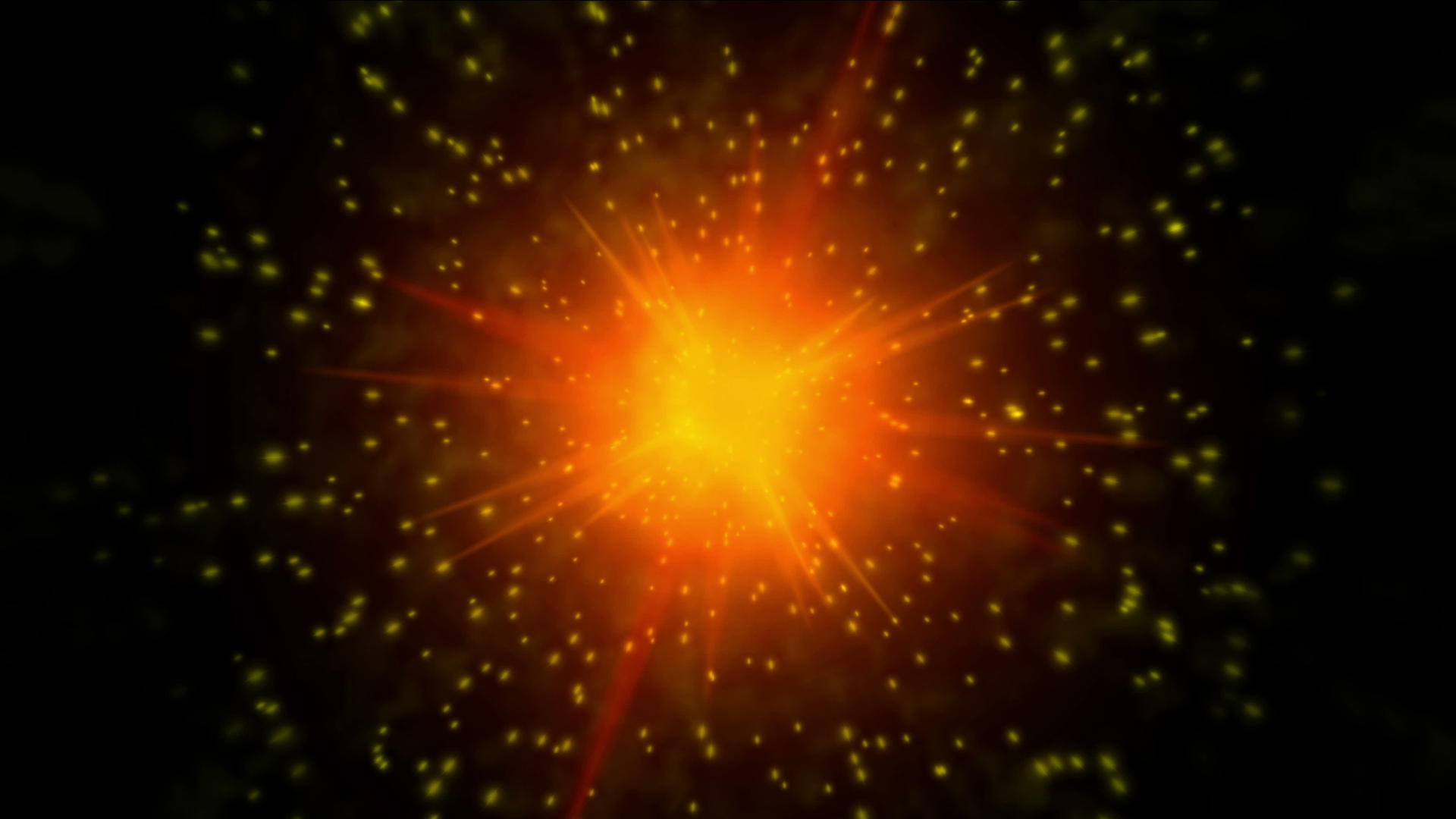 抽象太阳爆炸粒子4k视频的预览图