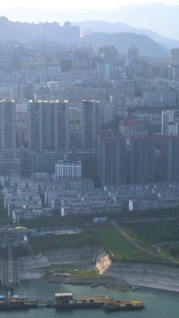 重庆巫山城市全景航拍集合集合视频的预览图