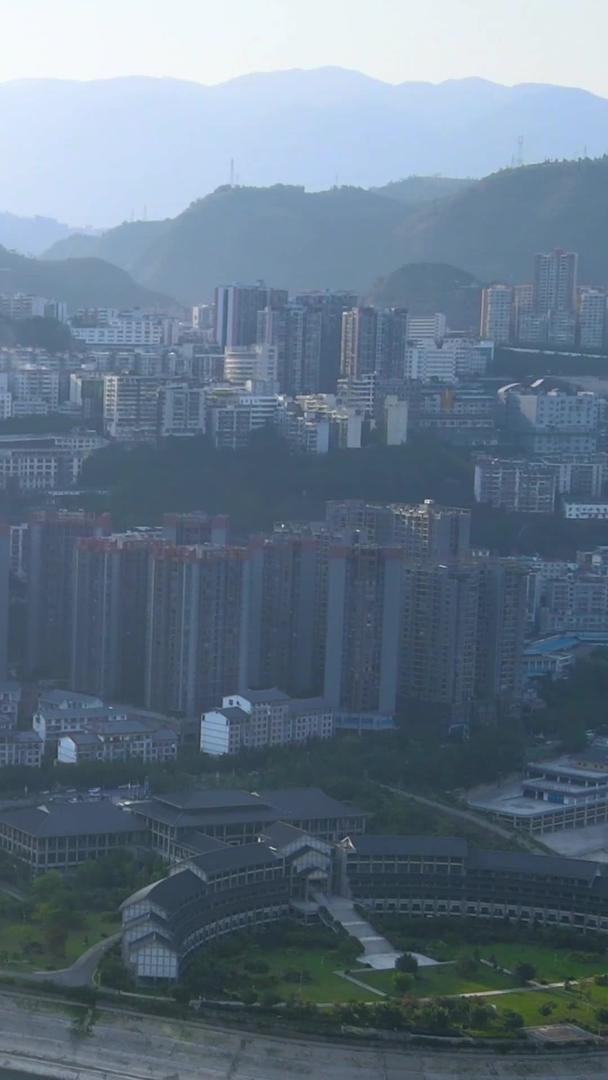 重庆巫山城市全景航拍集合集合视频的预览图