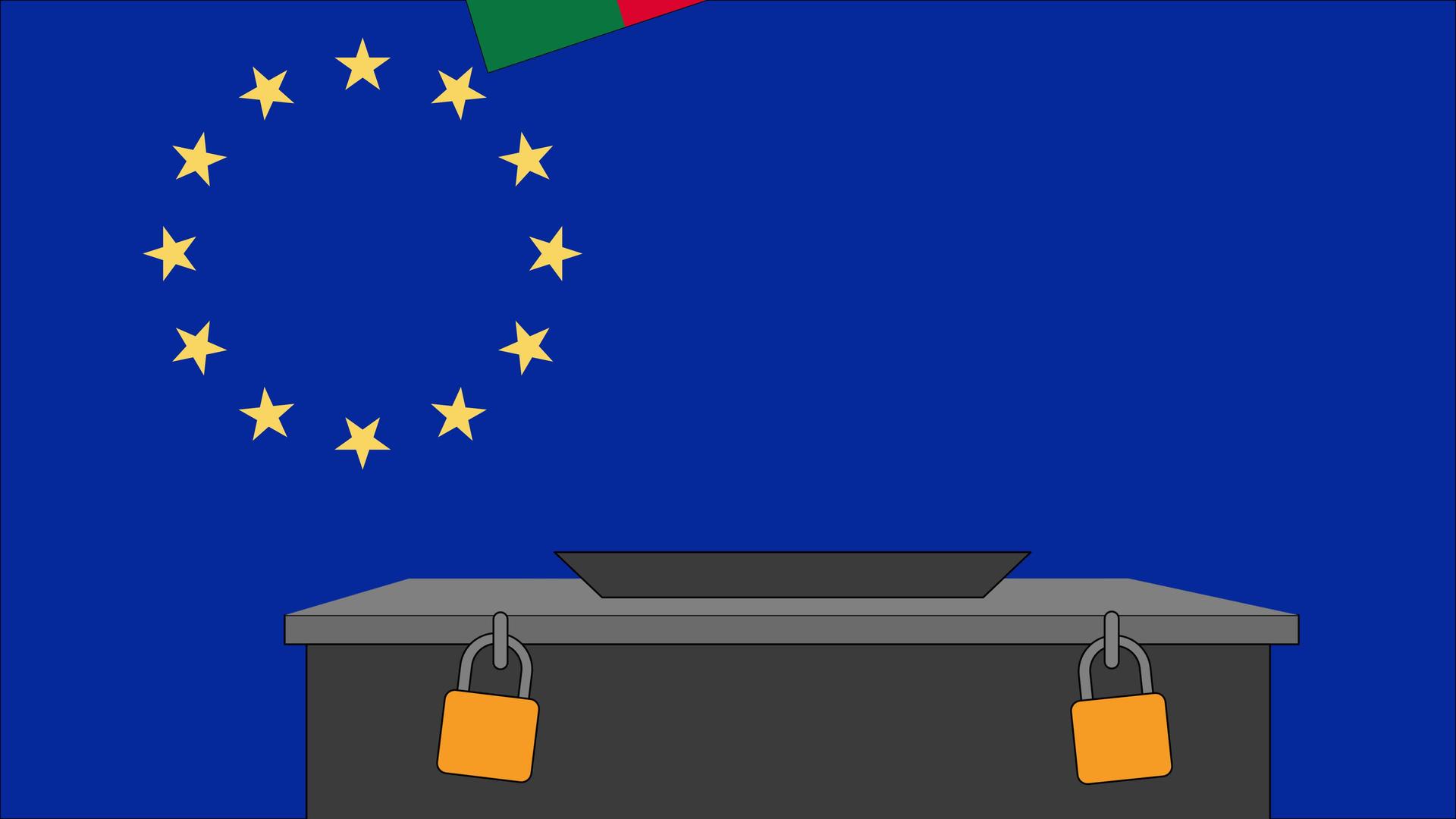 欧元选举的土图投票箱视频的预览图