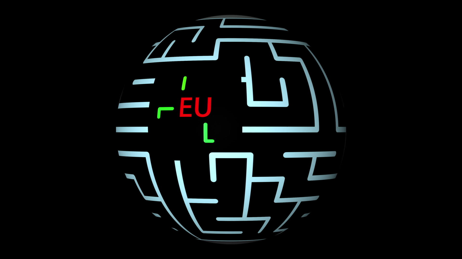 迷宫动画包含红色文字绿线和可能的解决方案eu视频的预览图