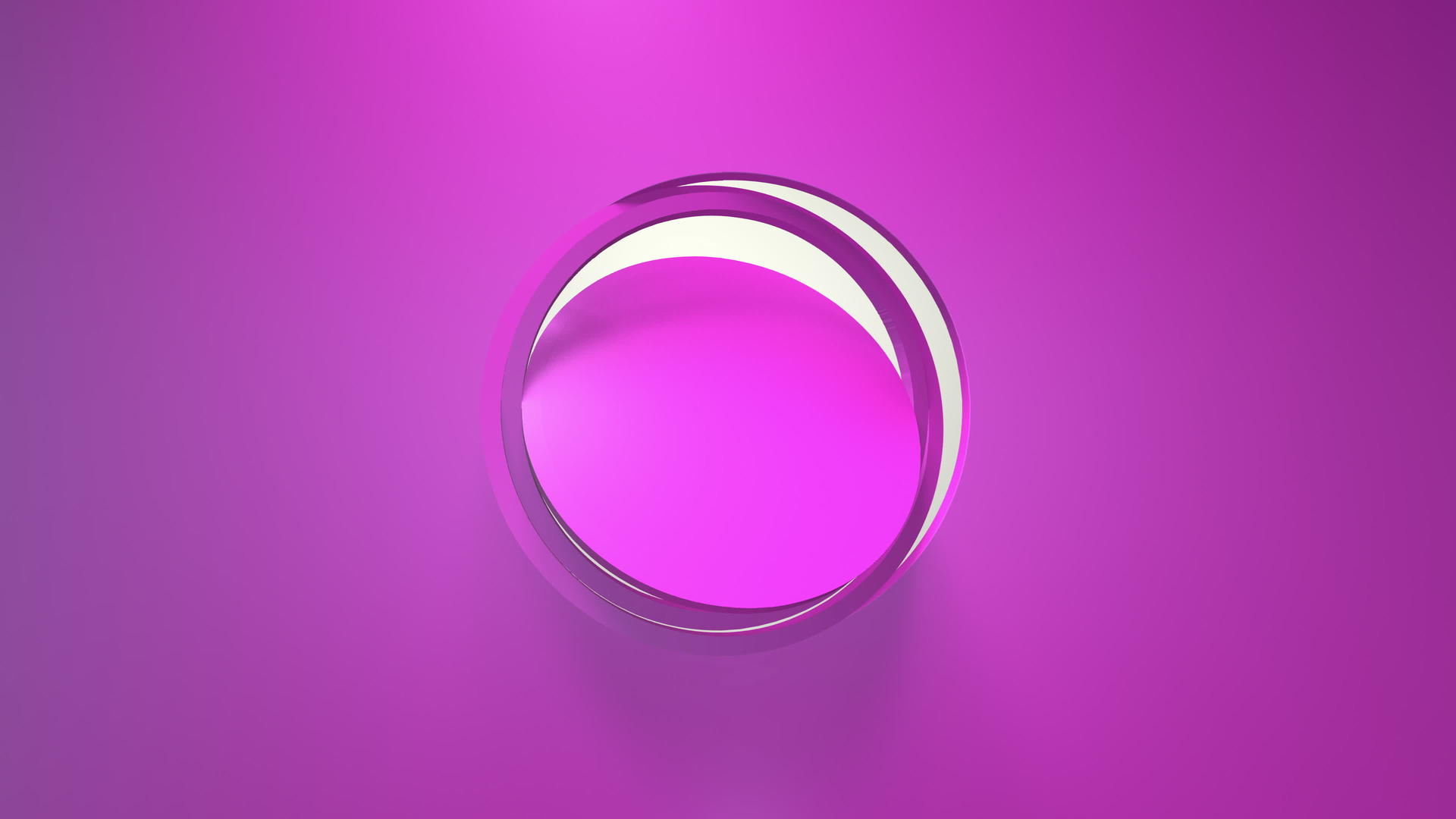 旋转3个粉色商业动画圆框d循环简约的渲染窗口视频的预览图