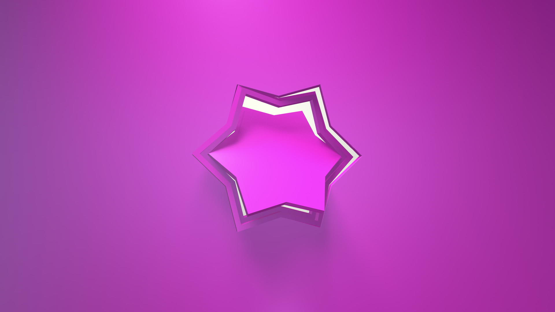 粉色商业动画六角星自转3d渲染窗口循环简单纯色视频的预览图