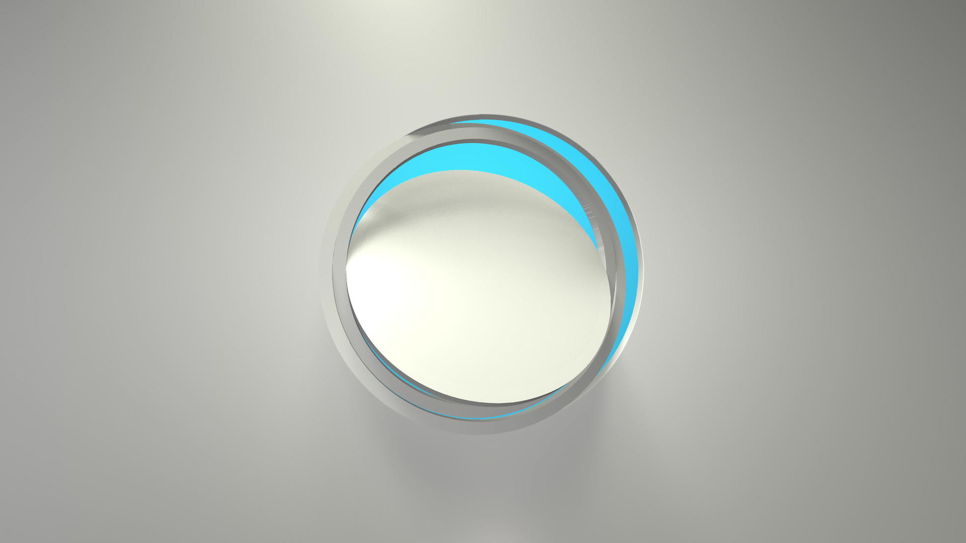 旋转3个白色商业动画圆框d渲染窗口循环简单纯色视频的预览图