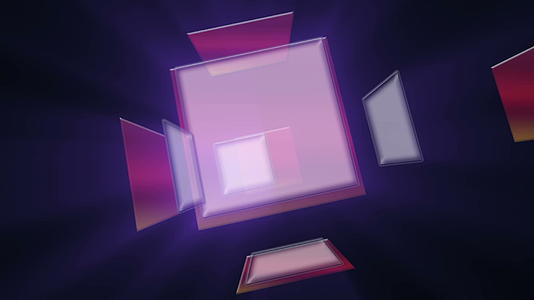 3d明亮的纳子立方体视频的预览图