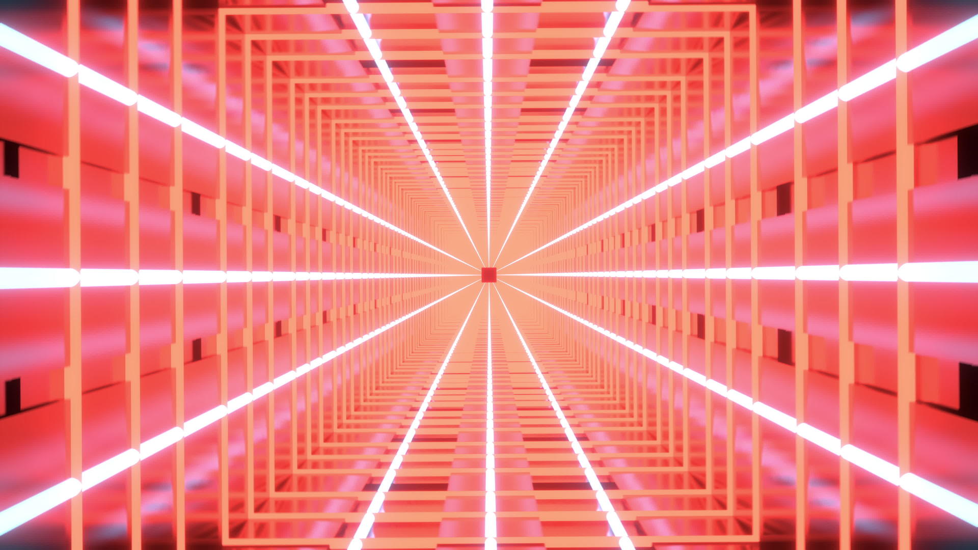 3d3d带有白光的红色方形抽象动画视频的预览图