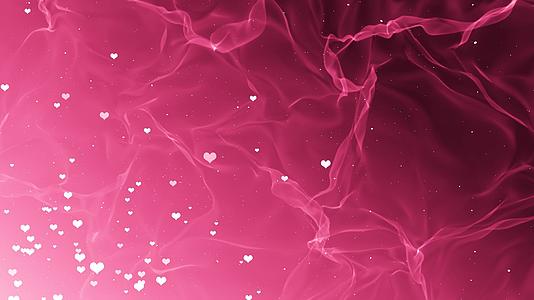 粉色浪漫爱心粒子背景的预览图