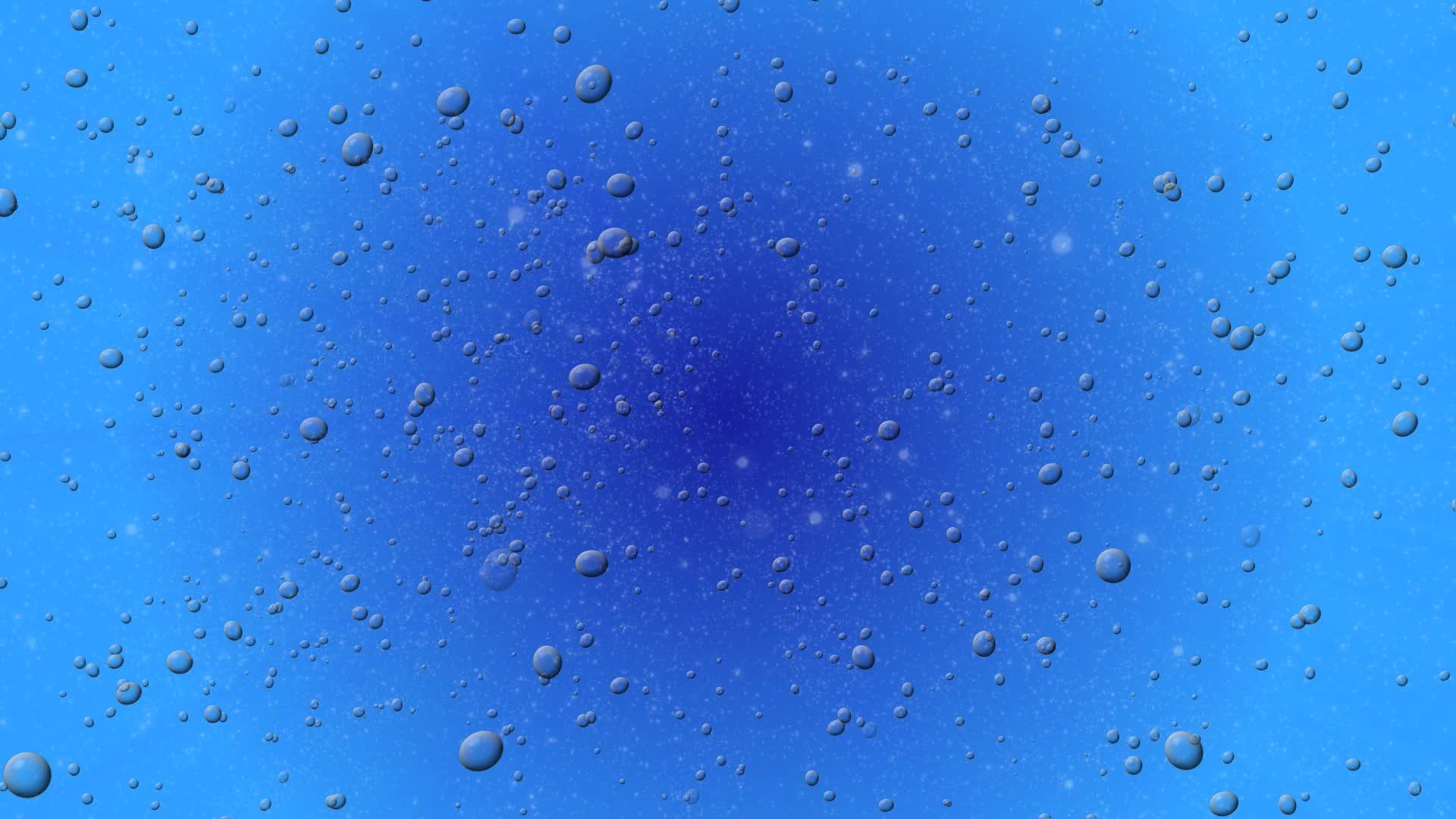 深水中的泡沫视频的预览图