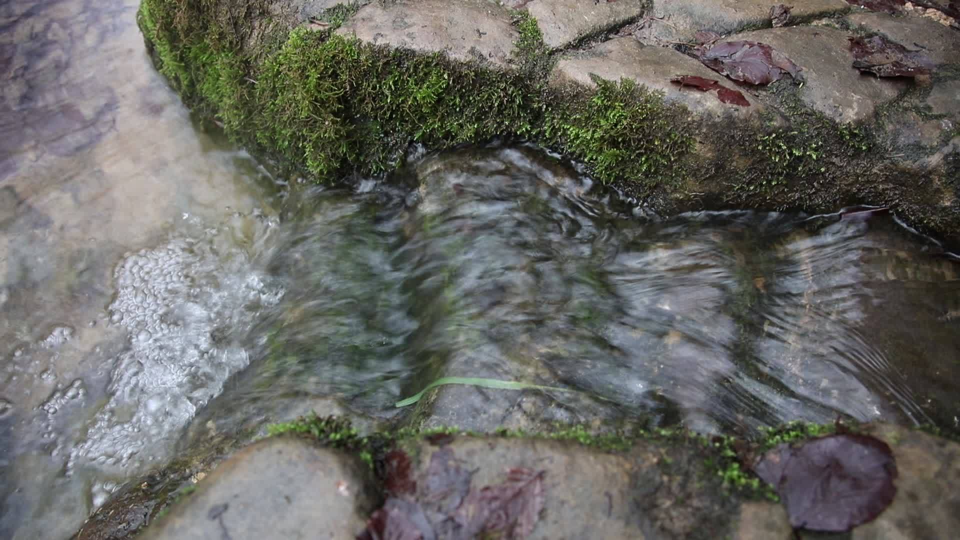 从上面看石头上的流水视频的预览图
