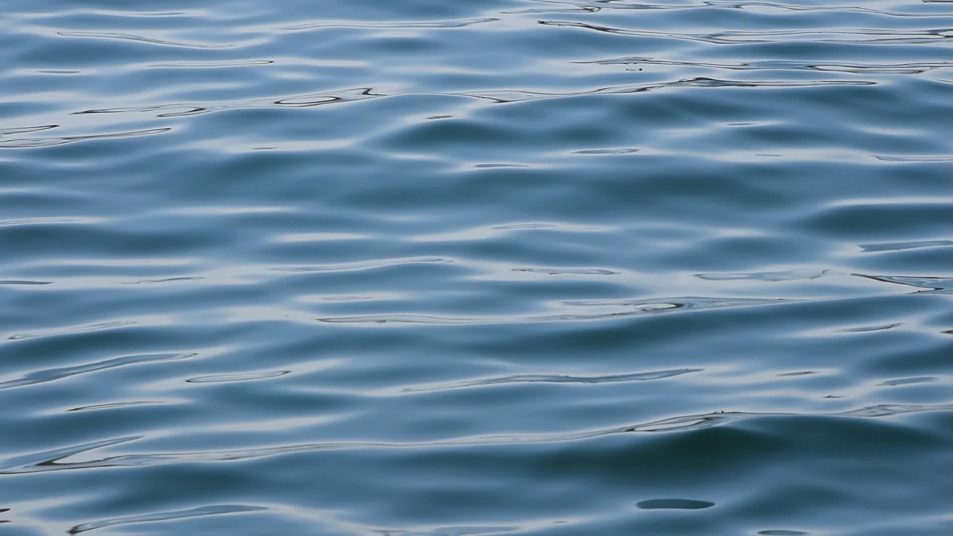 蓝色的海浪在水面上流动视频的预览图