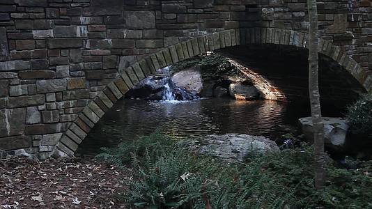 水流在桥下视频的预览图