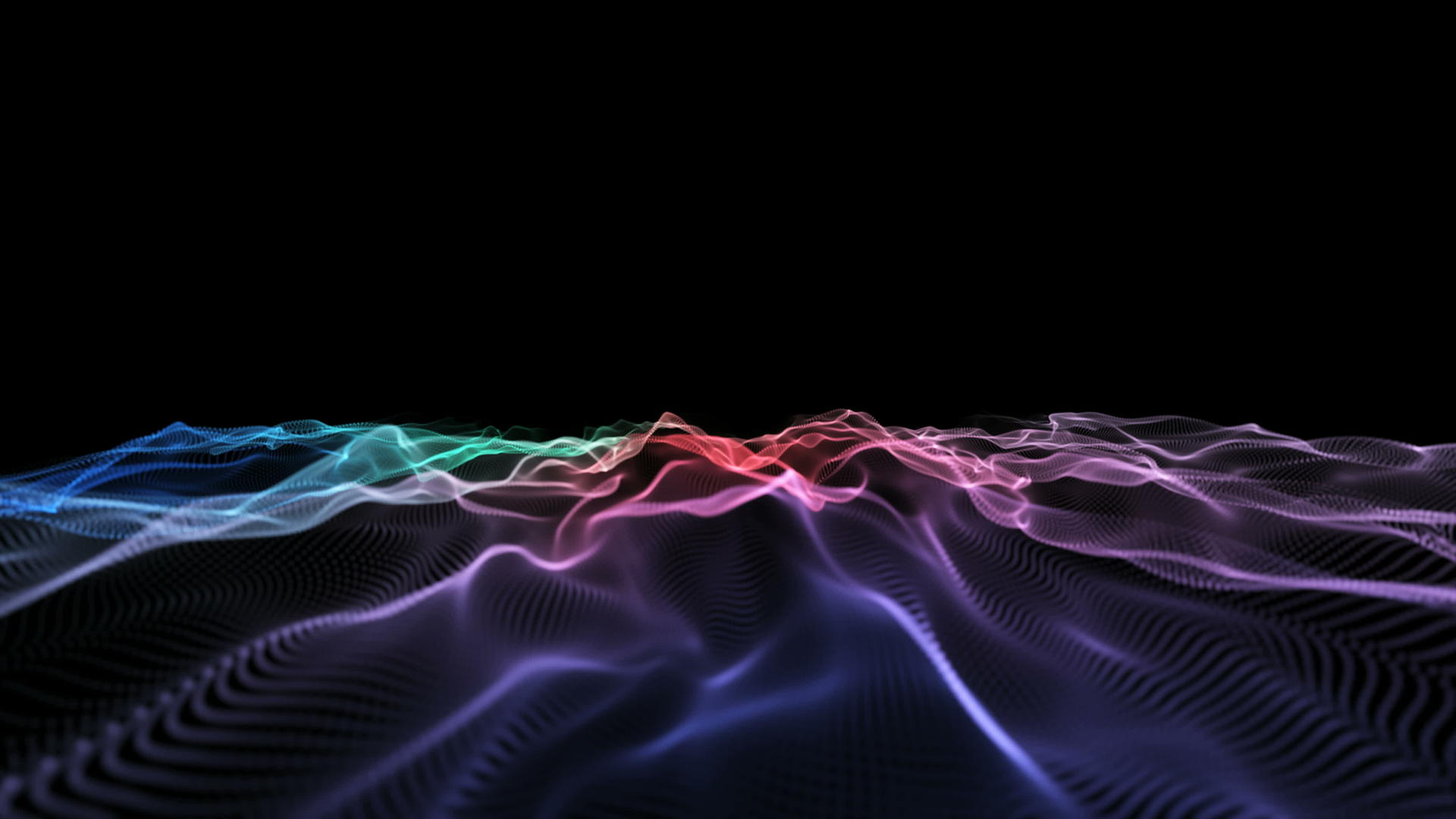 抽象波的颜色背景动态4k视频视频的预览图