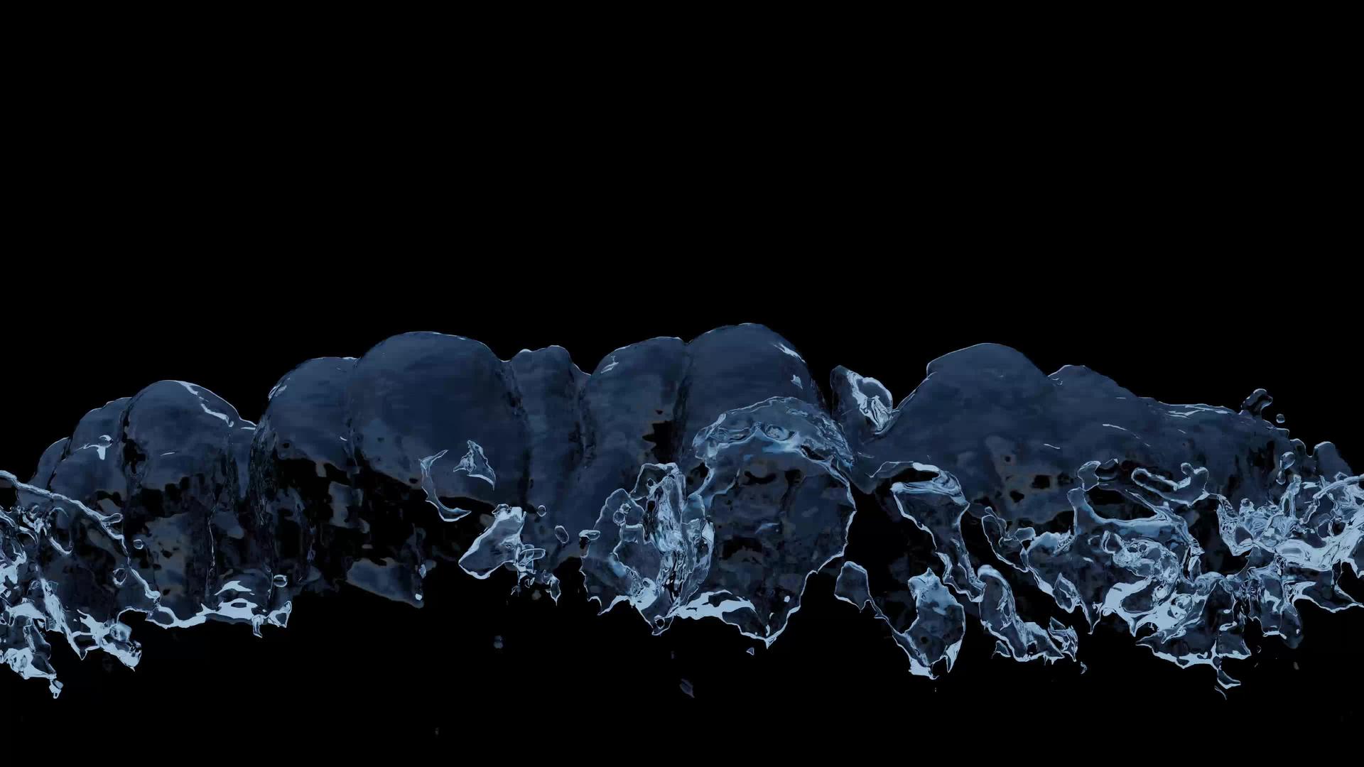 蓝色液体填充屏幕视频的预览图