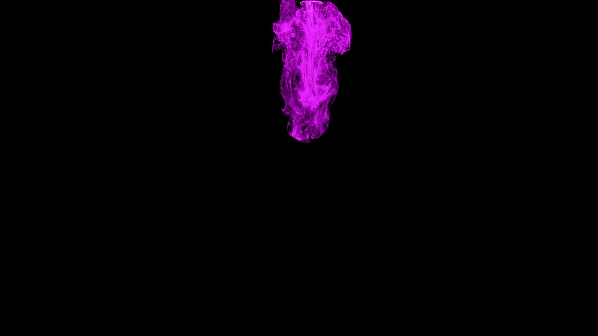 黑色背景的紫色墨水运动3d动画视频的预览图