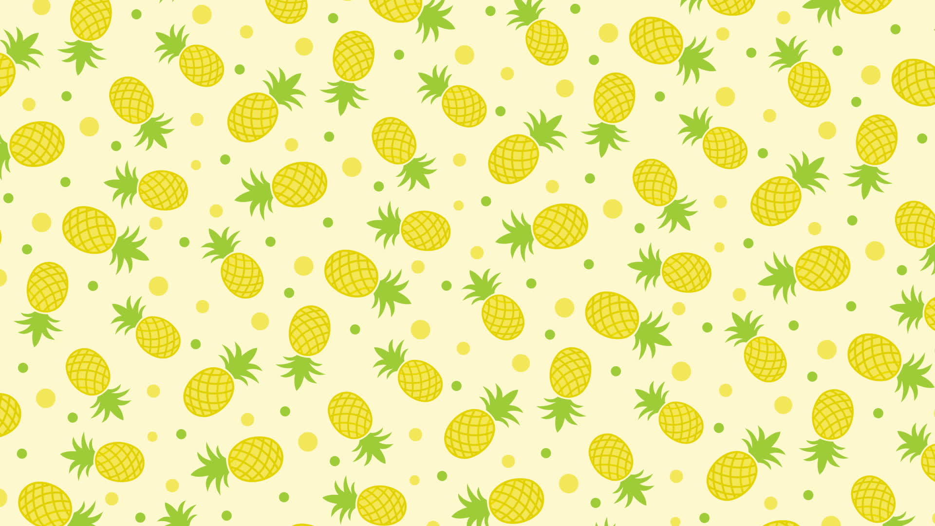 黄绿色浅色背景有菠萝运动图形视频的预览图