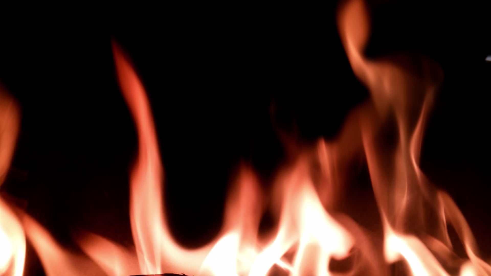 火焰柴火燃烧关闭阿尔法频道视频的预览图