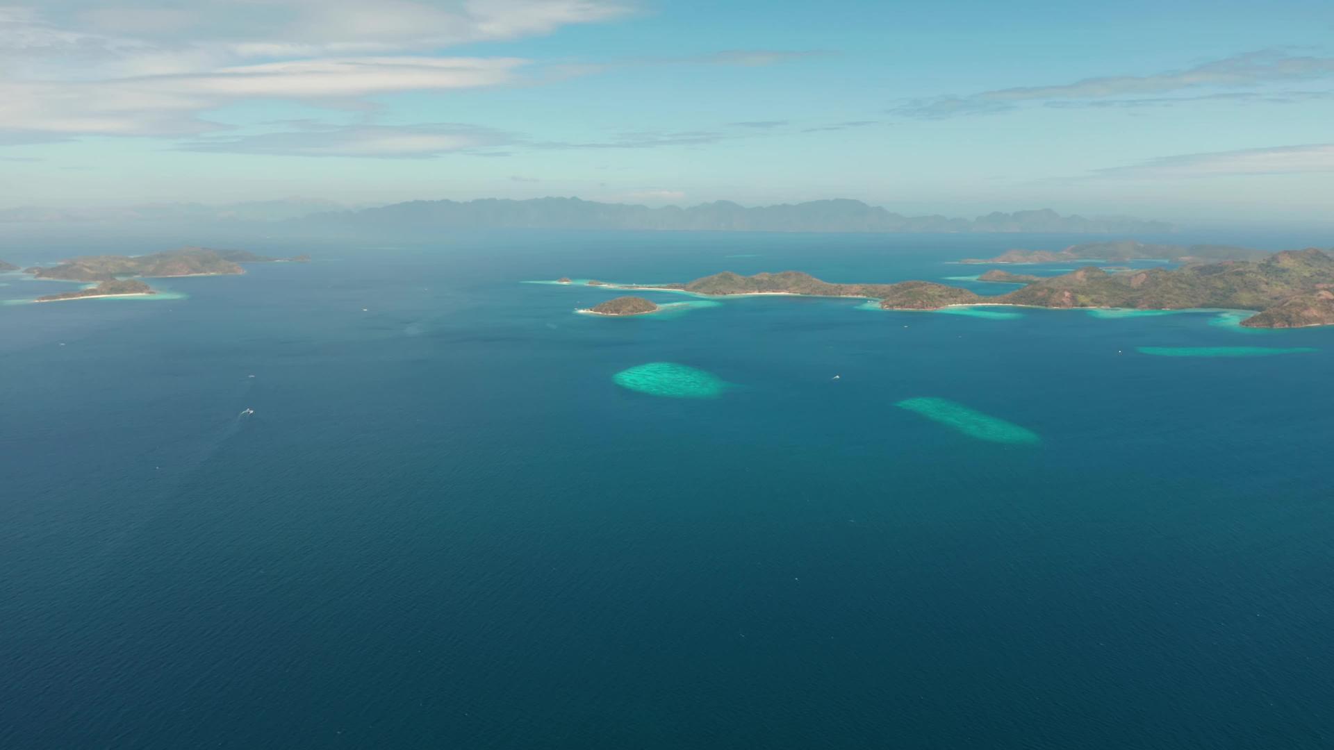 热带岛屿海滩菲利平巴勒万平视频的预览图