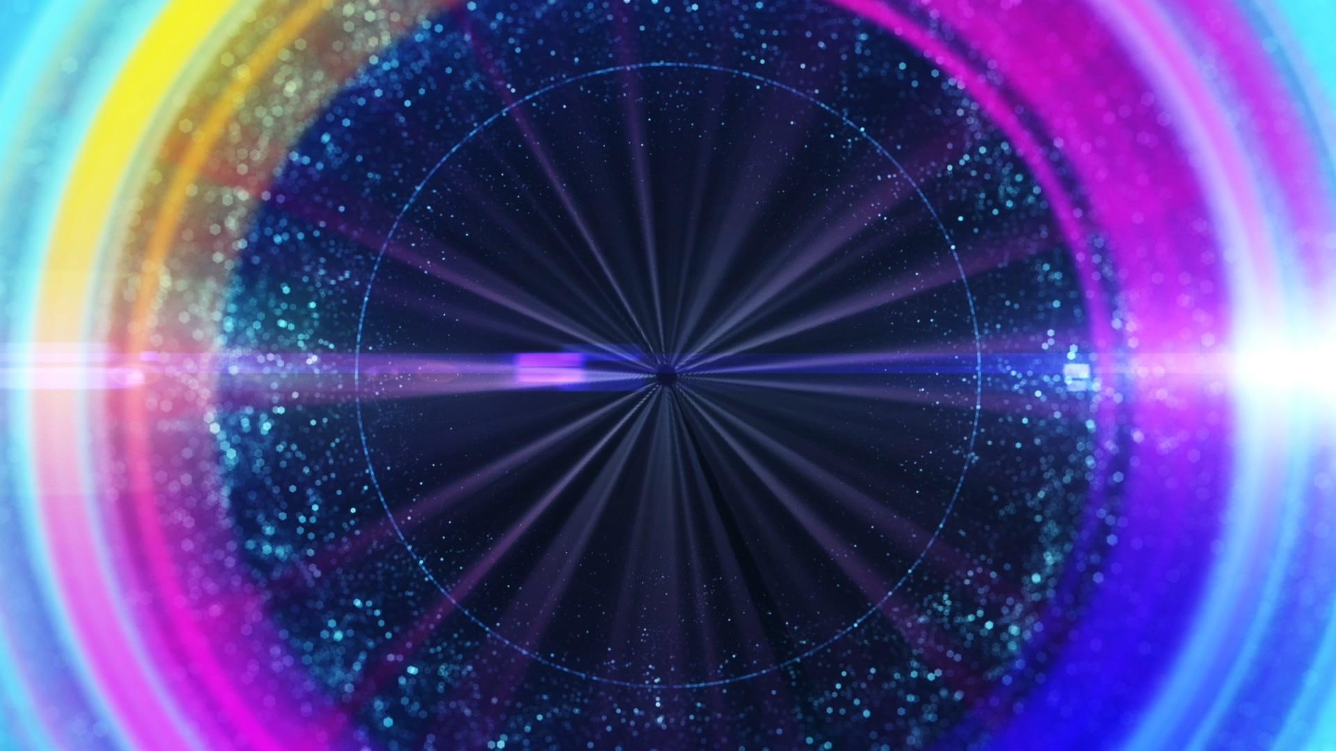 彩色粒子圆圈视频的预览图